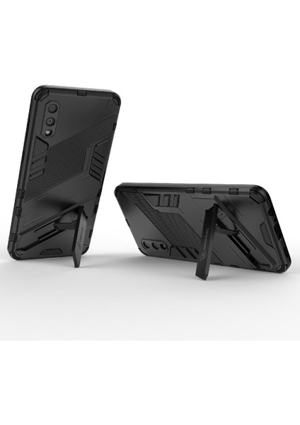 Samsung Galaxy A02 Kickstand Koruyucu Kapak Sağlam Askeri Kılıf (Yurt Dışından) fırsatları