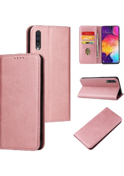 Samsung Galaxy A50/A30S/A50S Deri Folio Flip Case ile Tam (Yurt Dışından)