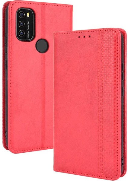 Blackview A70 Manyetik Kapatma Pu Deri Cüzdan Için Kılıf (Yurt Dışından)