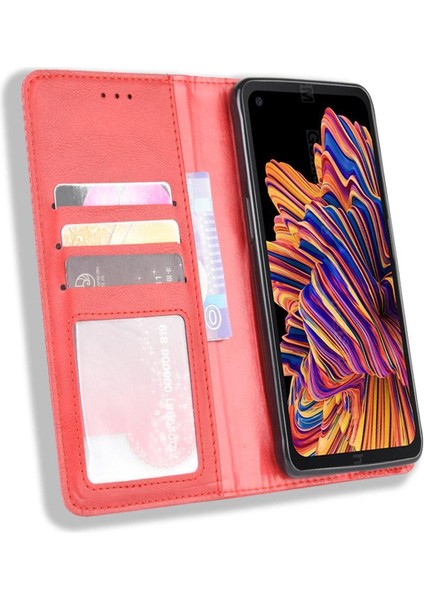Samsung Galaxy Xcover Pro Manyetik Kapatma Cüzdan Pu Deri Kılıf (Yurt Dışından) indirimleri