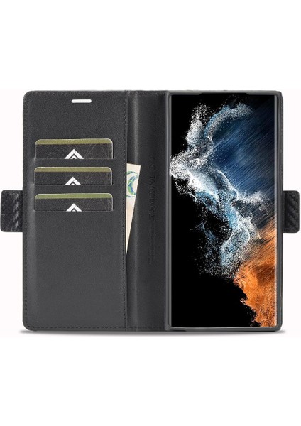 Samsung Galaxy S24 Ultra 5g Deri Folio Flip Case Manyetik (Yurt Dışından) modelleri