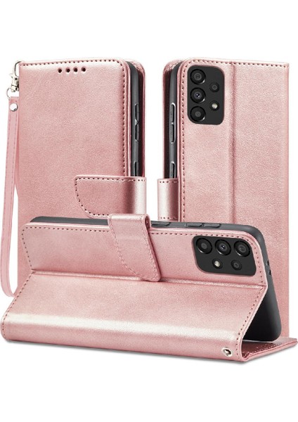Kart Tutucu Kickstand Deri Folio ile Samsung Galaxy A52S 5g Için Kılıf (Yurt Dışından)