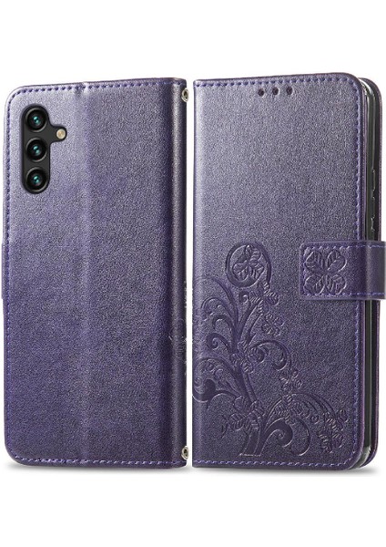 Samsung Galaxy A13 5g Dört Yapraklı Yonca Kısa Kayış Deri Kılıf (Yurt Dışından) modelleri