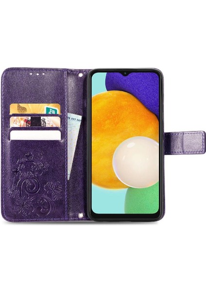 Samsung Galaxy A13 5g Dört Yapraklı Yonca Kısa Kayış Deri Kılıf (Yurt Dışından) indirimleri