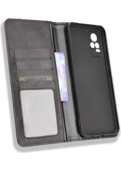 Vivo V21E 4g Pu Deri Manyetik Kapatma Cüzdan Için Kılıf (Yurt Dışından) modelleri