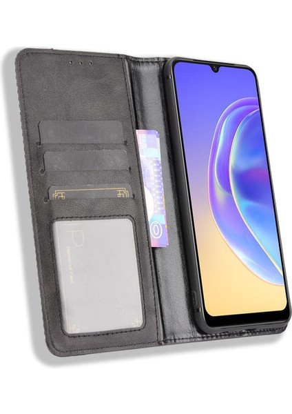 Vivo V21E 4g Pu Deri Manyetik Kapatma Cüzdan Için Kılıf (Yurt Dışından) indirimleri