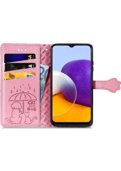Samsung Galaxy A22 5g Için Kılıf Kapak Çevirin Kılıf Kısa Kayış Karikatür (Yurt Dışından) modelleri