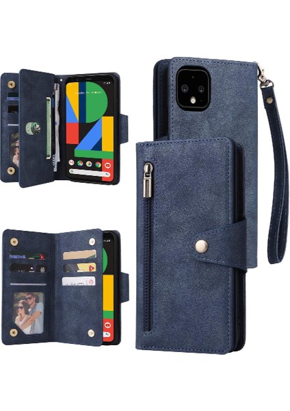 El Kayışı Kart Tutucu Fermuar Cüzdan Kapağı ile Google Piksel 4xl Için Kılıf (Yurt Dışından)