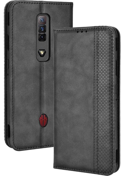 Zte Nubia Kırmızı Sihirli 7 Pu Deri Manyetik Kapatma Cüzdan (Yurt Dışından)