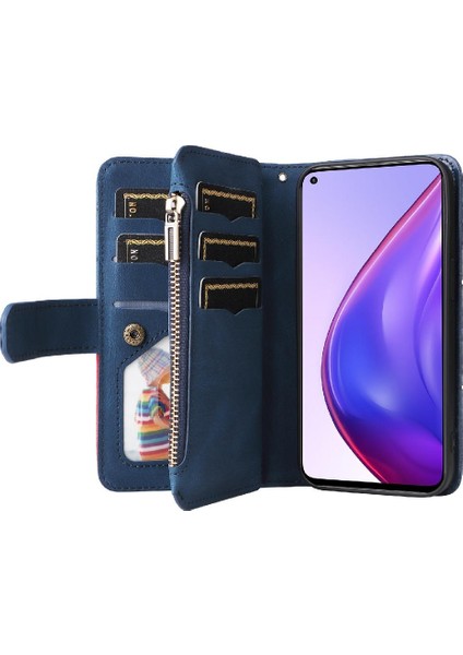 Xiaomi 10T/10T Pro Fermuar Cüzdan Tarzı ile Iki Renkli Dikiş (Yurt Dışından) indirimleri