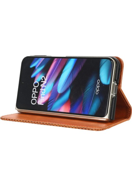 Oppo Bulmak N2 Pu Deri Manyetik Kapatma Cüzdan (Yurt Dışından)