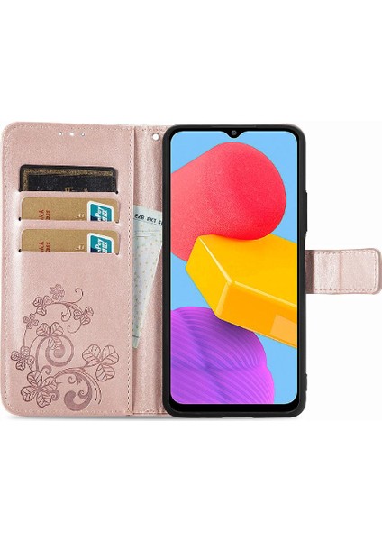 Colorful Shop Samsung Galaxy M13 4g Flip Kapak Için Kılıf Zarif Iş Dört Yaprak (Yurt Dışından)