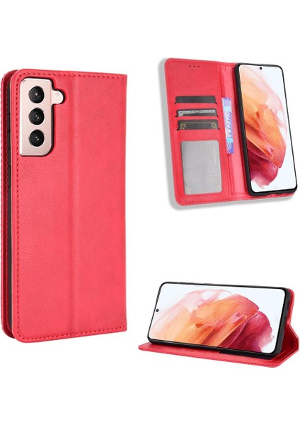 Samsung Galaxy S21 5g Manyetik Kapatma Pu Deri Cüzdan (Yurt Dışından)