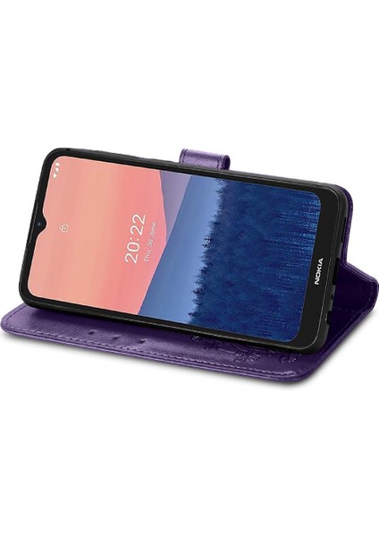 Nokia C21 Kılıf Için Kılıf Zarif Iş Dört Yapraklı Yonca Flip (Yurt Dışından) fırsatları