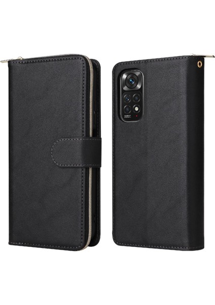 Xiaomi Redmi Için Not 11S Fermuarlı Cebi El Kayışı Cüzdan Kılıf 9 (Yurt Dışından)