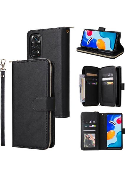 Xiaomi Redmi Için Not 11S Fermuarlı Cebi El Kayışı Cüzdan Kılıf 9 (Yurt Dışından) fiyatları