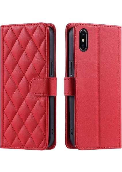 Iphone Xs Max Flip Folio Cüzdan Kafes Manyetik Kart El Telefon Kılıfı (Yurt Dışından)