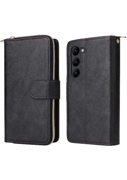 Samsung Galaxy S23 Artı Kart Tutucu Flip Kapak El Kayışı ile 9 (Yurt Dışından)