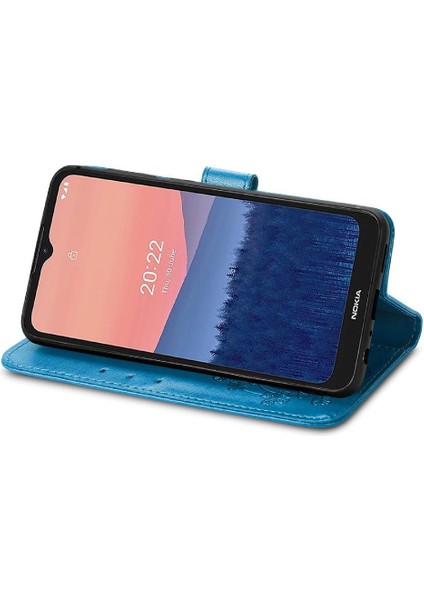 Nokia C21 Kılıf Için Kılıf Zarif Iş Dört Yapraklı Yonca Flip (Yurt Dışından) indirimleri