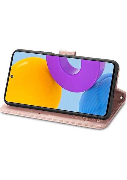 Samsung Galaxy M52 5g Dört Yapraklı Yonca Deri Kılıf Kısa Kayış (Yurt Dışından) modelleri