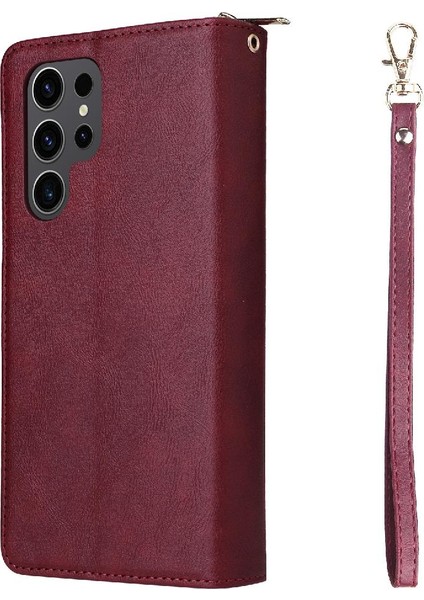 El Kayışı Cüzdan Kılıf ile Samsung Galaxy S24 Ultra Kart Tutucu Için Kılıf (Yurt Dışından) modelleri