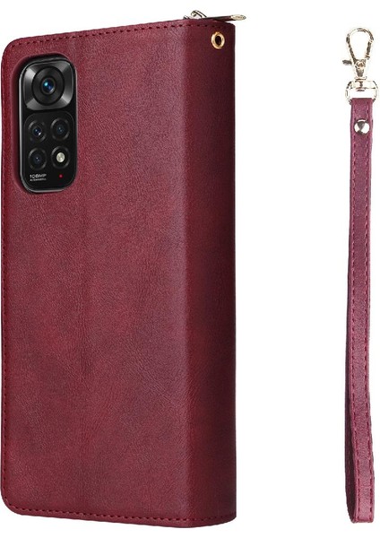 Xiaomi Redmi Için Not 11S Fermuarlı Cebi El Kayışı Cüzdan Kılıf 9 (Yurt Dışından) fırsatları