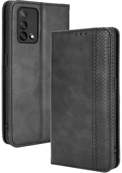 Oppo A74 4g Manyetik Kapatma Cüzdan Pu Deri Için Kılıf (Yurt Dışından)