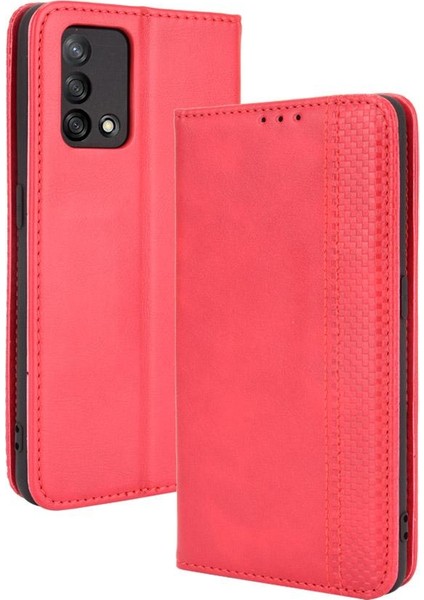 Oppo A74 4g Manyetik Kapatma Cüzdan Pu Deri Için Kılıf (Yurt Dışından)