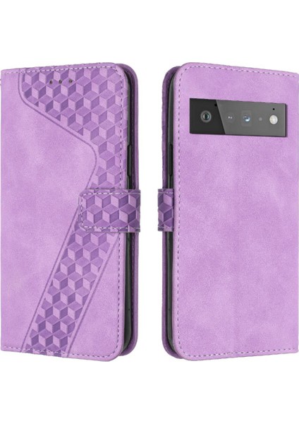 Google Pixel 6 Pro Cüzdan Kickstand Manyetik Flip Folio Için Telefon Kılıfı (Yurt Dışından)
