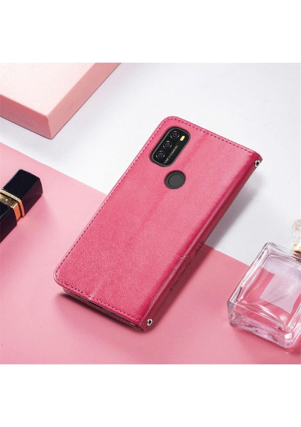 Blackview A70 Kısa Kayış Deri Kılıf Kapak Kapak Dört Yaprak (Yurt Dışından) modelleri