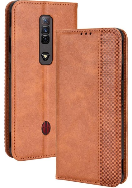 Zte Nubia Kırmızı Sihirli 7 Pu Deri Manyetik Kapatma Cüzdan (Yurt Dışından)