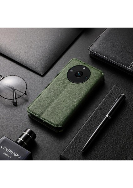 Oppo Realme 11 Pro Için Kılıf Zarif Iş Cüzdan Fonksiyonu Deri (Yurt Dışından)