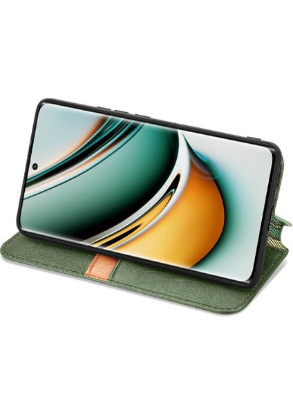 Oppo Realme 11 Pro Için Kılıf Zarif Iş Cüzdan Fonksiyonu Deri (Yurt Dışından)