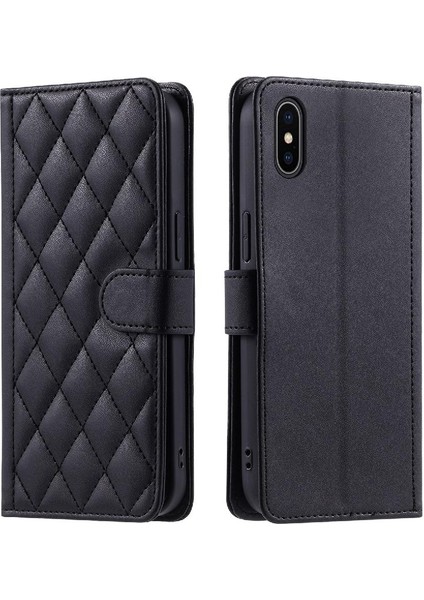 Iphone Xs Max Flip Folio Cüzdan Kafes Manyetik Kart El Telefon Kılıfı (Yurt Dışından)