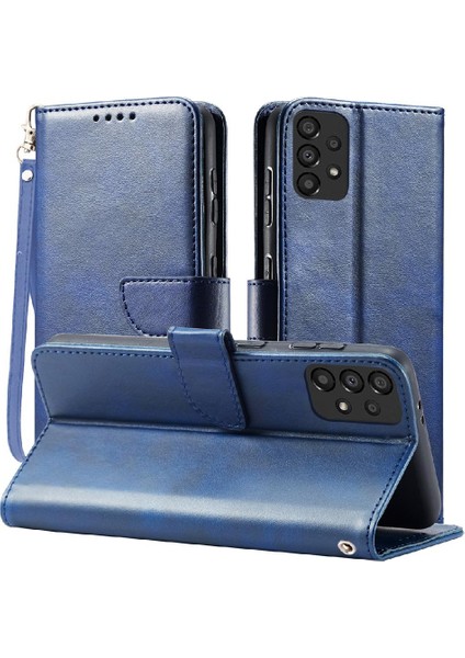 Kart Tutucu Kickstand Deri Folio ile Samsung Galaxy A52S 5g Için Kılıf (Yurt Dışından)