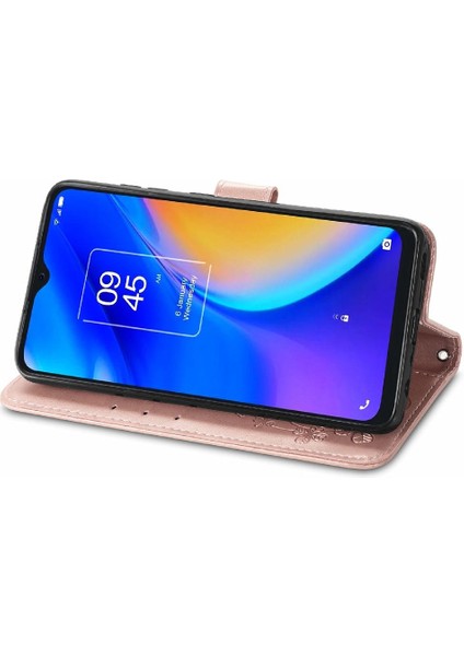 Tcl 20SE Deri Kılıf Için Dört Yapraklı Yonca Kısa Kayış Flip Kapak (Yurt Dışından) fırsatları