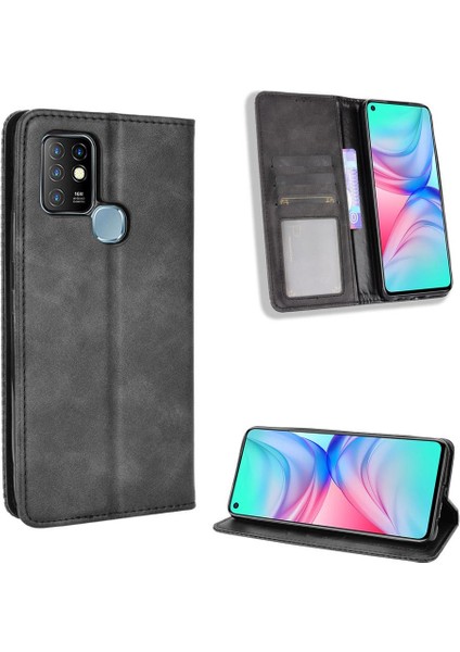 Infinix Sıcak 10 Cüzdan Manyetik Kapatma Pu Deri Için Kılıf (Yurt Dışından)
