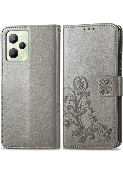 Realme C35 Zarif Iş Kısa Kayış Dört Yapraklı Yonca Durumda (Yurt Dışından)