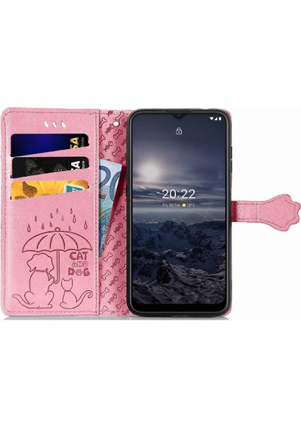 Nokia G21 Için Kılıf Kısa Kayış Karikatür Hayvanlar Deri Kılıf Kapak Çevirin (Yurt Dışından) fırsatları
