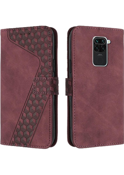 Telefon Kılıfı Için Xiaomi Redmi Not 9 Kickstand Cüzdan Manyetik Çevir Folio (Yurt Dışından)