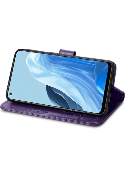 Oppo Case 7 5g Için Zarif Iş Çevirme Kapağı Dört Yapraklı Yonca (Yurt Dışından) indirimleri