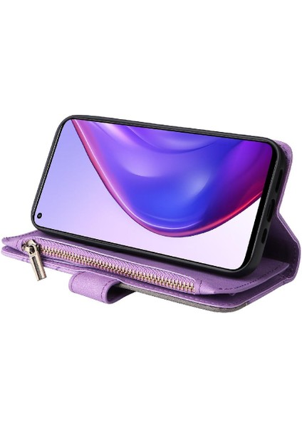 Xiaomi 10T/10T Pro Fermuar Cüzdan Tarzı ile Iki Renkli Dikiş (Yurt Dışından) fırsatları