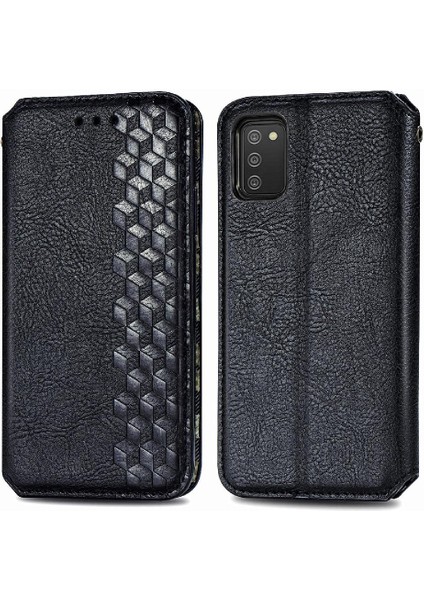 Samsung Galaxy A02S Için Kılıf Moda Tasarım Deri Kılıf Cüzdan Fonksiyonu (Yurt Dışından)