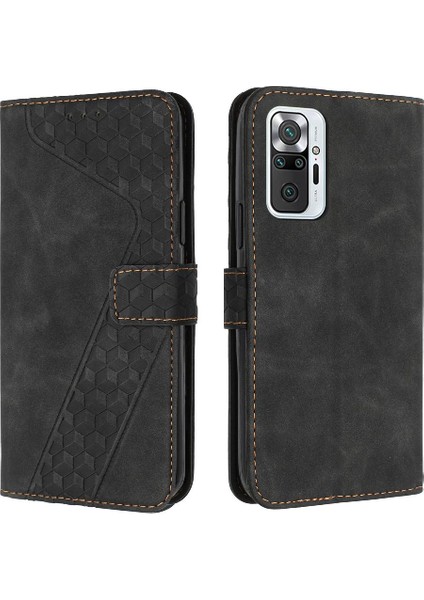 Telefon Kılıfı Için Xiaomi Redmi Not 10 Pro Max Kickstand Manyetik Flip Folio (Yurt Dışından)
