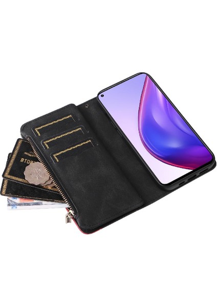 Xiaomi 10T/10T Pro Fermuar Cüzdan Tarzı ile Iki Renkli Dikiş (Yurt Dışından) indirimleri