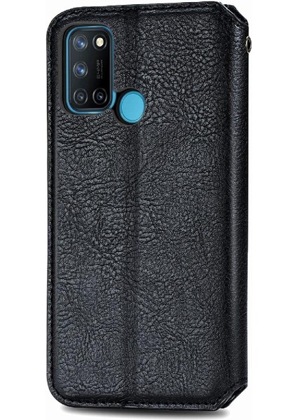 Oppo Realme C17 Flip Kapak Kılıf Cüzdan Fonksiyonu Iş Için Kılıf (Yurt Dışından)