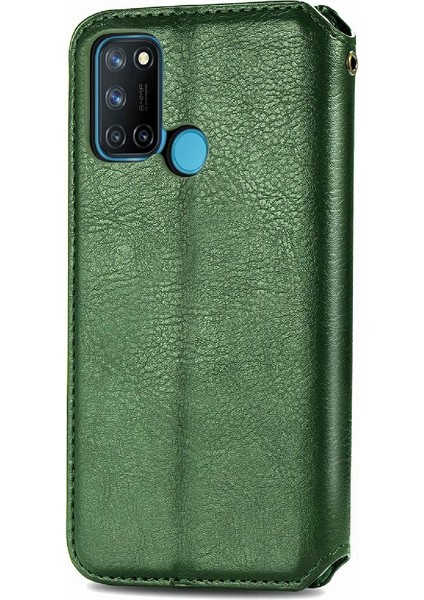 Oppo Realme C17 Flip Kapak Kılıf Cüzdan Fonksiyonu Iş Için Kılıf (Yurt Dışından)