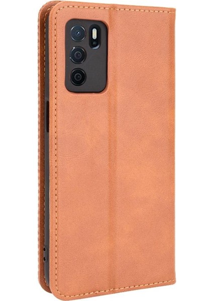 Oppo A16/A16S/A54S Cüzdan Pu Deri Manyetik Kapatma Için Kılıf (Yurt Dışından)