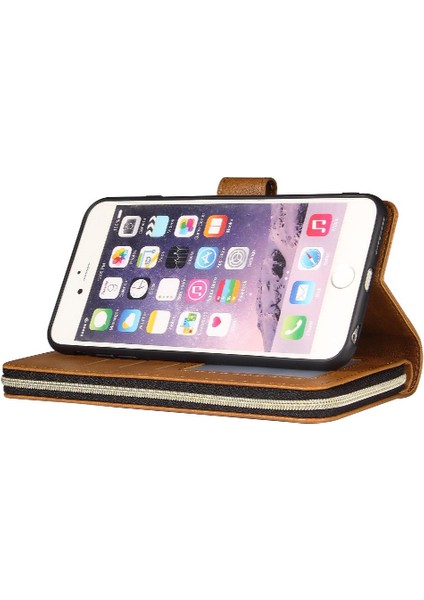 Iphone 6 Için Kılıf Artı/6s Artı Kart Tutucu ile El Kayışı Kapak Kılıfı (Yurt Dışından)