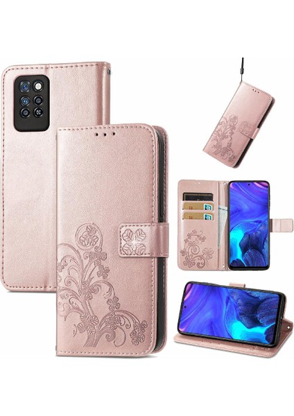 Infinix Not 10 Pro Zarif Iş Dört Yapraklı Yonca Flip Case Için Kılıf (Yurt Dışından) fiyatları